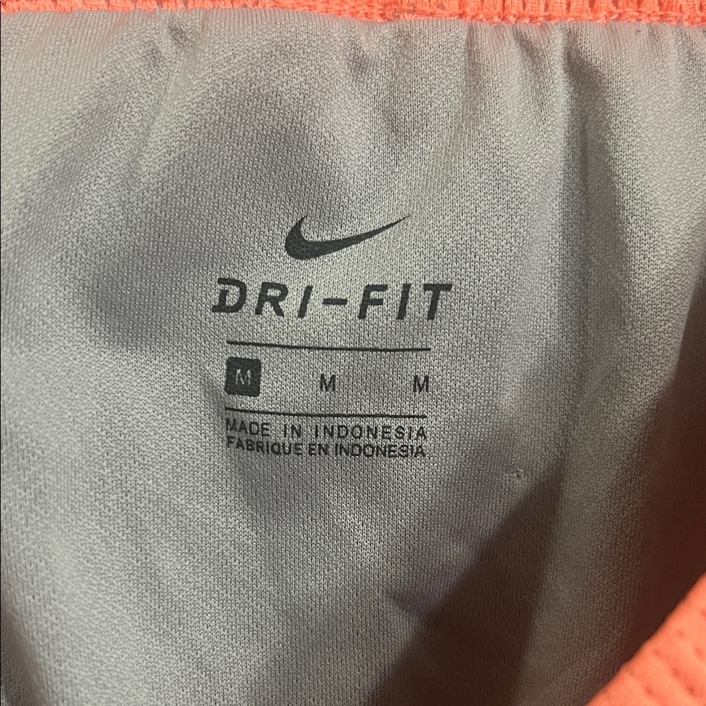 Nike Women's Gray and Pink Athletic Shorts - Picture 2 of 5